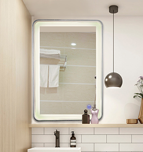 现代铝材浴室镜 2019方形